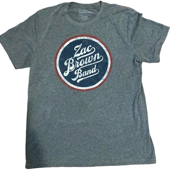 Zac Brown Band Concert TShirt Dates & Cities Sz Large - Picture 1 of 5